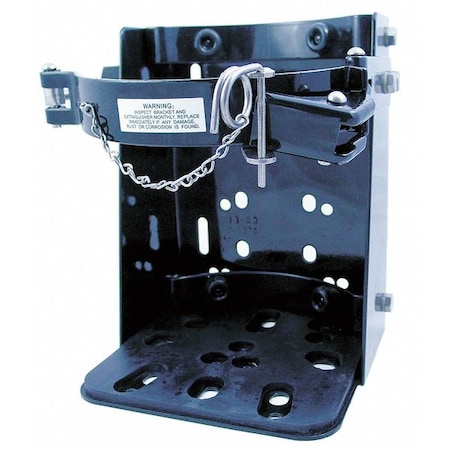 Fire Extinguisher Bracket, For 20 lb Tank Weight, Vehicle or Marine Mounting Bracket, Black Steel MPN:UB-20