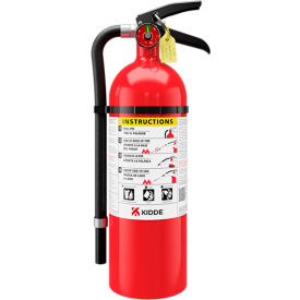 Kidde Pro Dry Chemical Commercial Fire Extinguisher Wall Mount Type A B C 5 lb. Capacity 21032142
