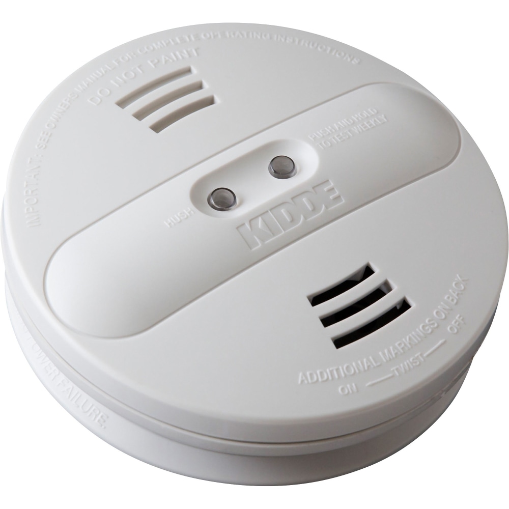Kidde Dual-sensor Smoke Alarm - 9 V - Audible, Visual - White (Min Order Qty 2) MPN:21007385N
