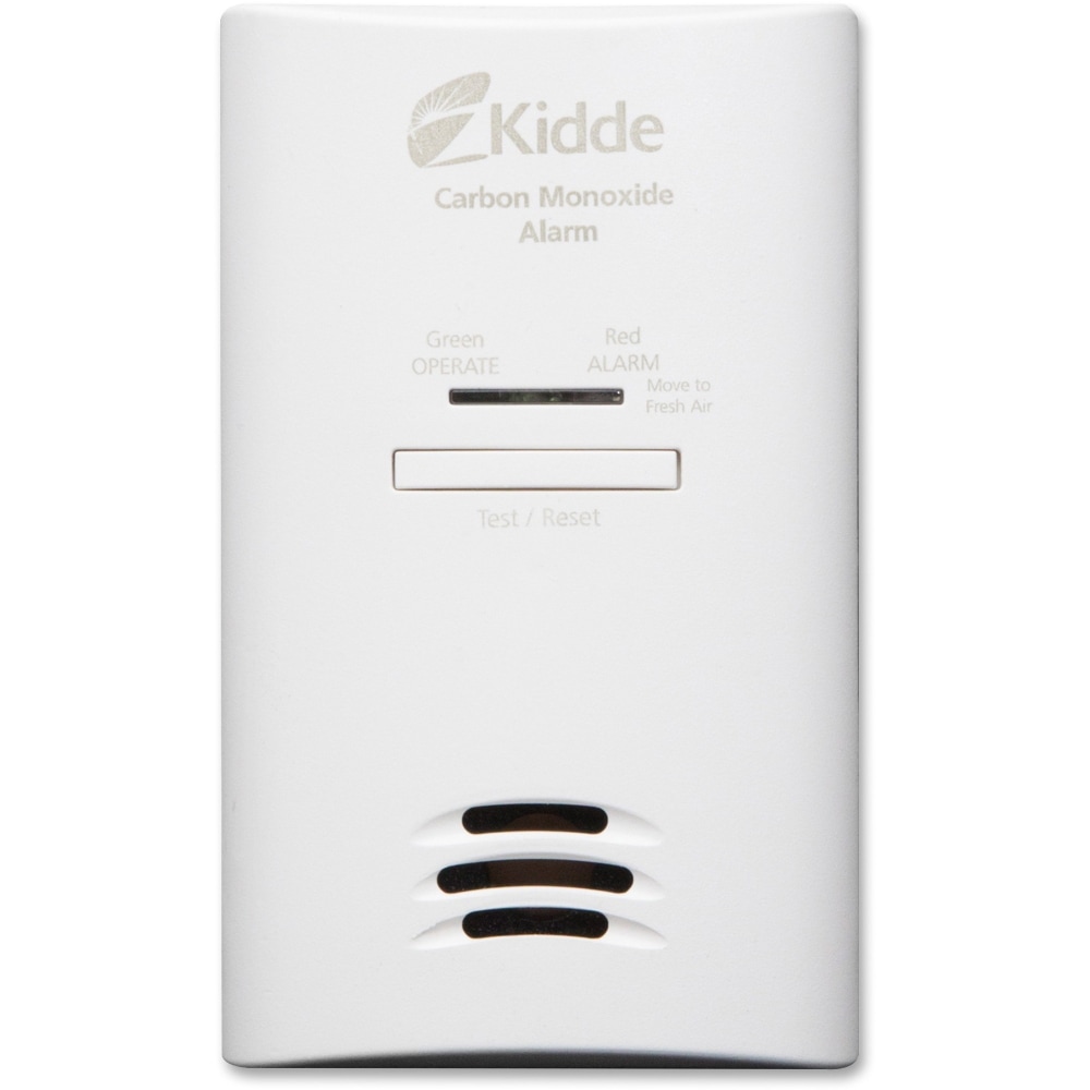 kidde Carbon Monoxide Alarm - 120 V AC - Audible - White (Min Order Qty 2) MPN:21025759