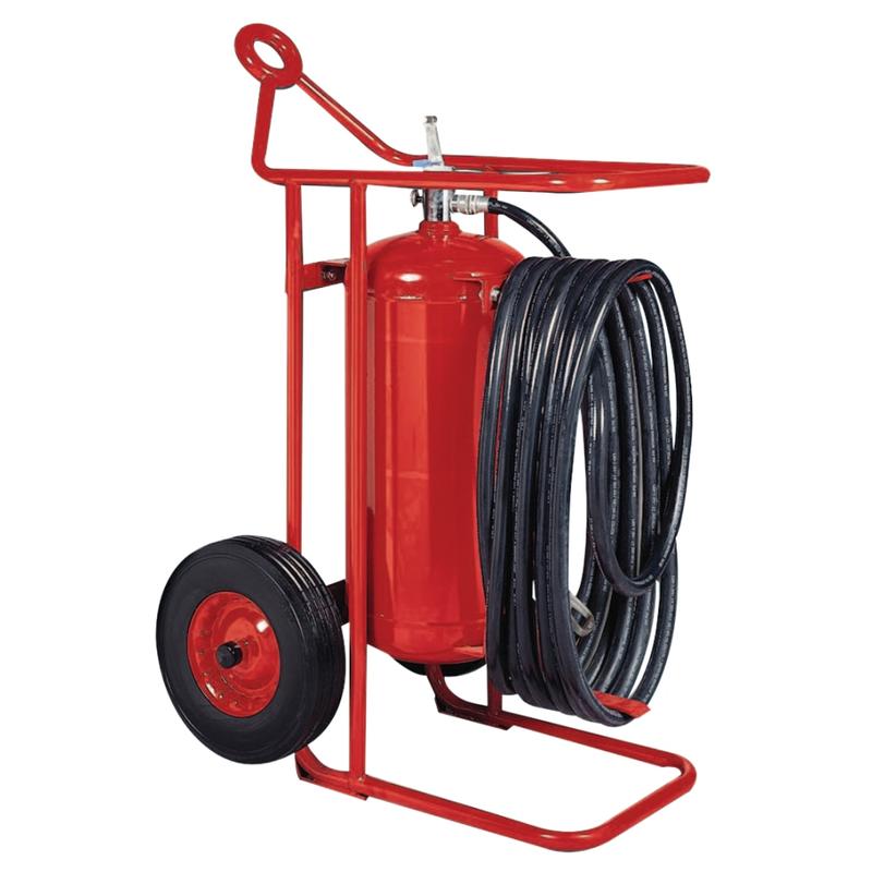 Wheeled Fire Extinguisher Units, Class A, B and C Fires, 125 lb Cap. Wt. MPN:466507