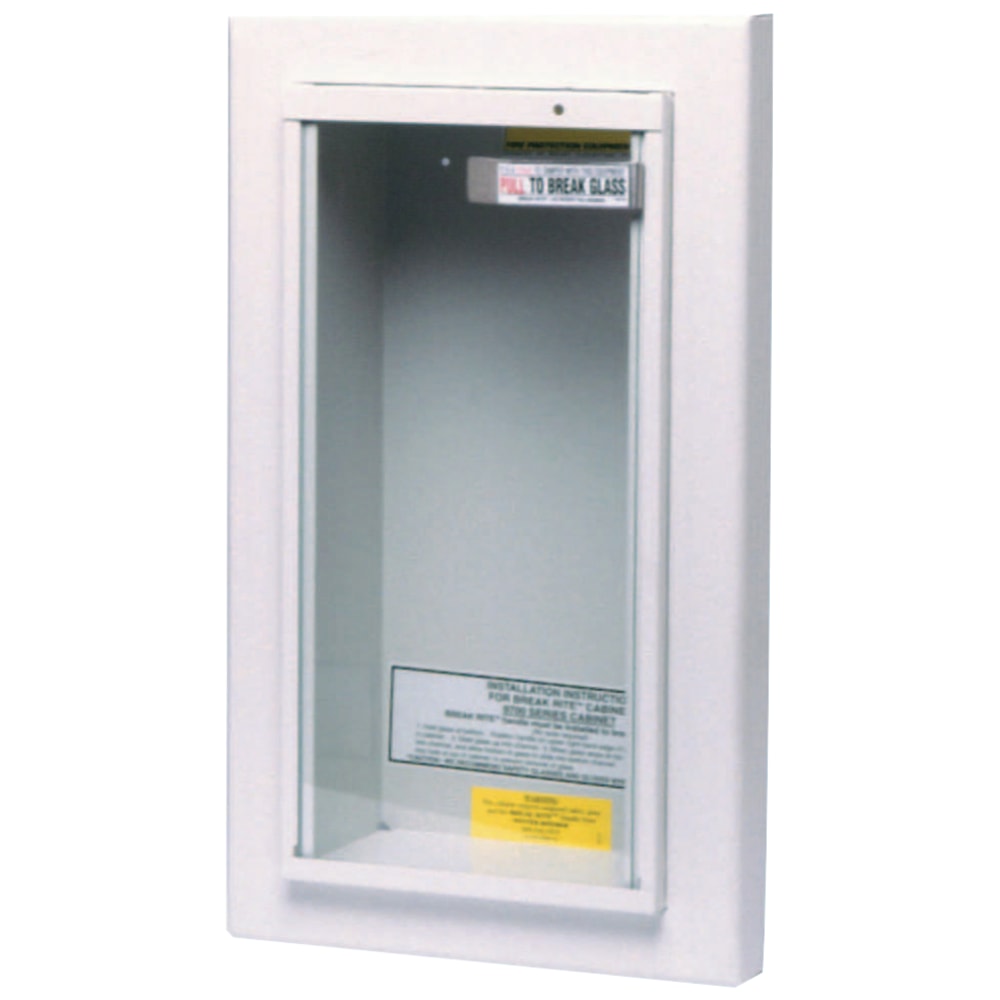 Extinguisher Cabinets, Semi-Recessed, steel, Tan, 10 lb MPN:468045