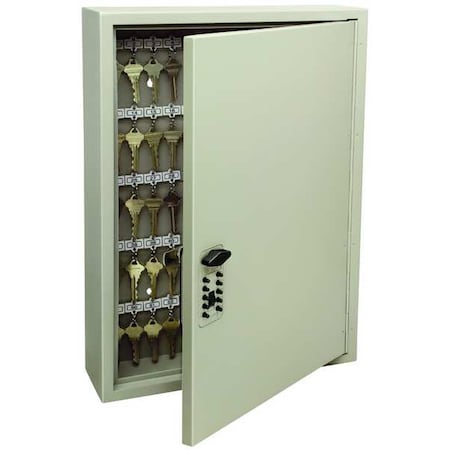Key Control Cabinet, Steel, Beige, 120 Key Capacity MPN:1797