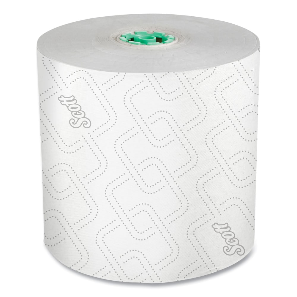 ScottPro Hard Roll Paper Towels with Elevated Scott Design for Scott Pro Dispenser, Green Core Only, 1-Ply, 1, 150 ft, 6 Rolls/CT MPN:25700