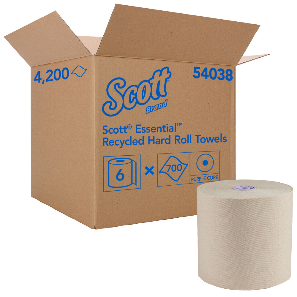 Scott Essential Paper Towel With Absorbency Pockets, Brown, 700ft Per Roll, Case Of 6 MPN:54038