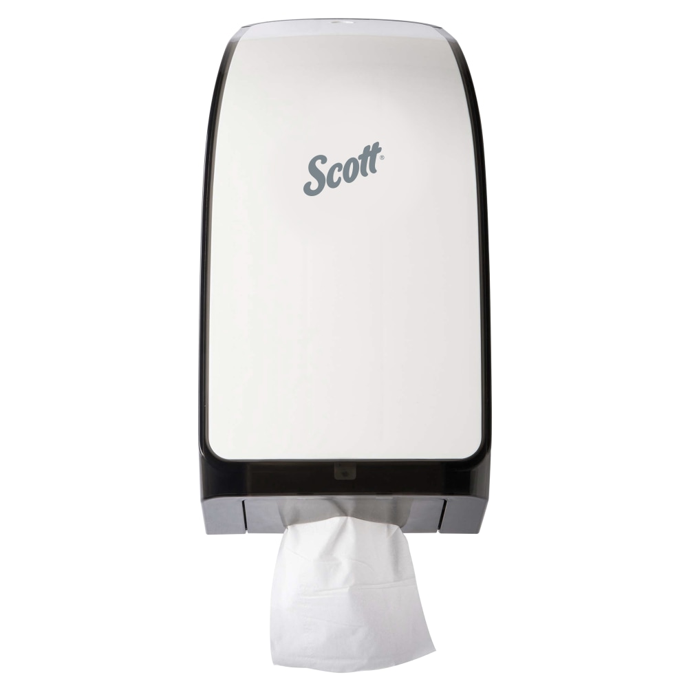 Scott Hygienic Bathroom Tissue Dispenser, 7in x 5.7in x 13.3in, White MPN:KCC 40407