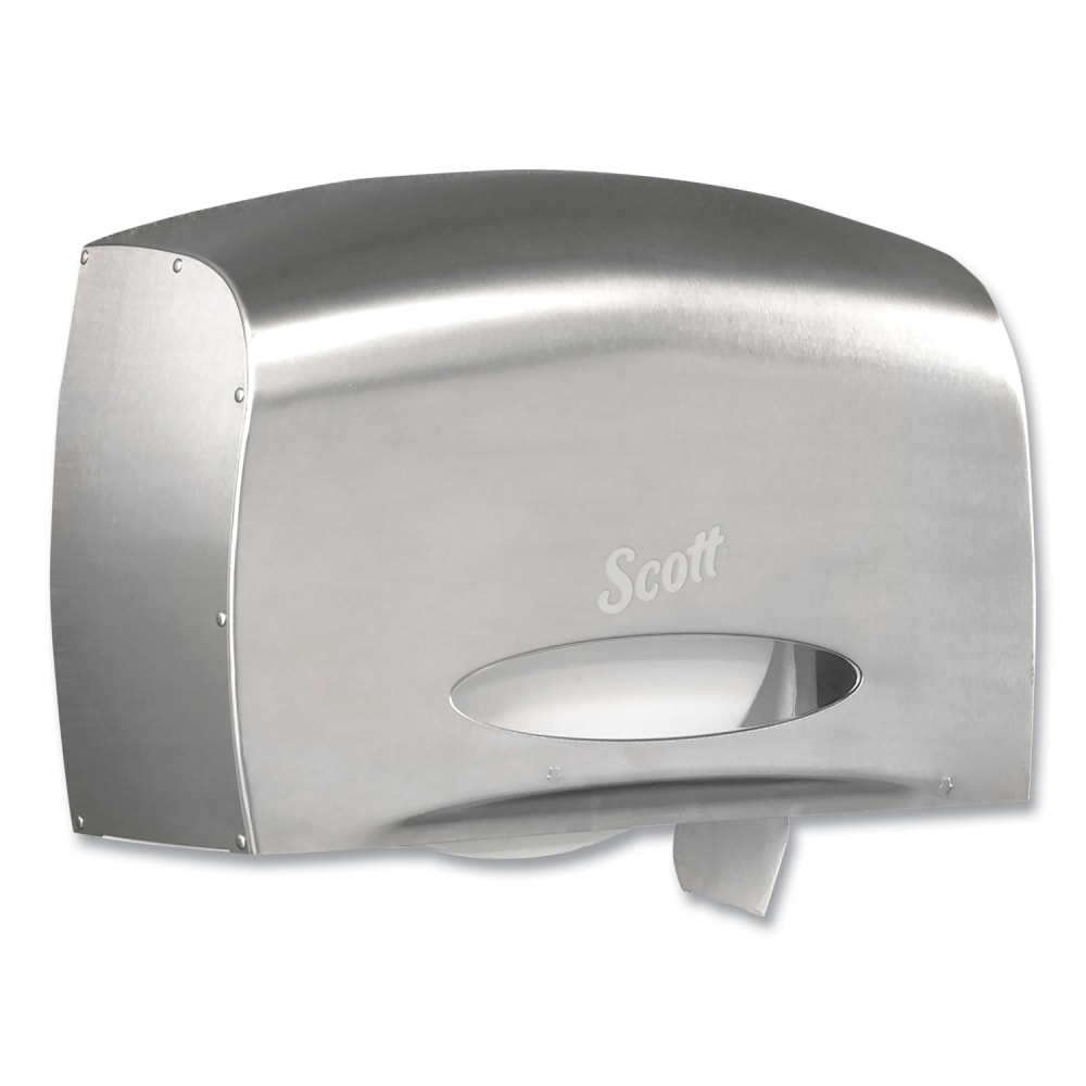Scott Pro Coreless Jumbo Roll Tissue Dispenser, EZ Load, 14.38 x 6 x 9.75, Stainless Steel MPN:9601