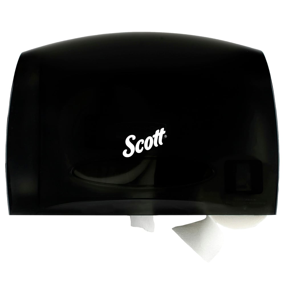 Scott Coreless JRT Bath Tissue Dispenser, 9-3/4in x 14-5/8in, Smoke Gray MPN:9602