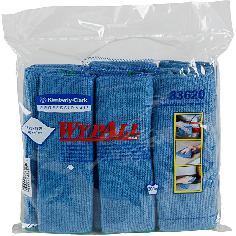 Wypall Microfiber Cloths - General Purpose - Cloth - 15.75in Width x 15.75in Length - 24 / Carton - Blue MPN:83620CT
