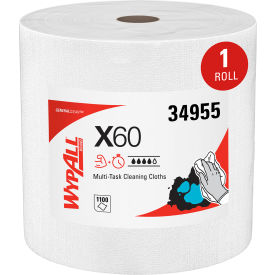 WypAll® General Clean X60 Cloths Jumbo Roll 12.2 x 12.4 White 1100/Roll 34955