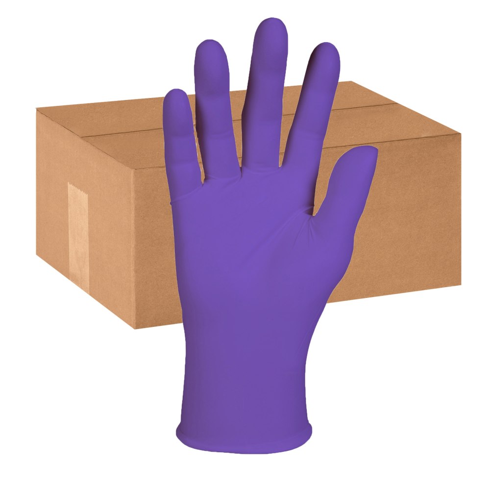 KIMTECH Powder-Free Nitrile Exam Gloves, X-Small, Purple, 100 Per Box, Case Of 10 Boxes MPN:55080CT
