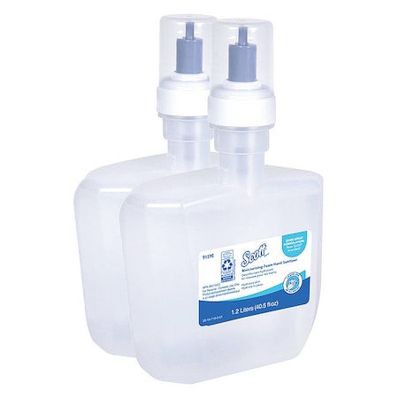 Moisturizing Foam Hand Sanitizer, 1.2 L Refills for KCP ICON & Scott Automatic Dispensers, 2 PK MPN:91590
