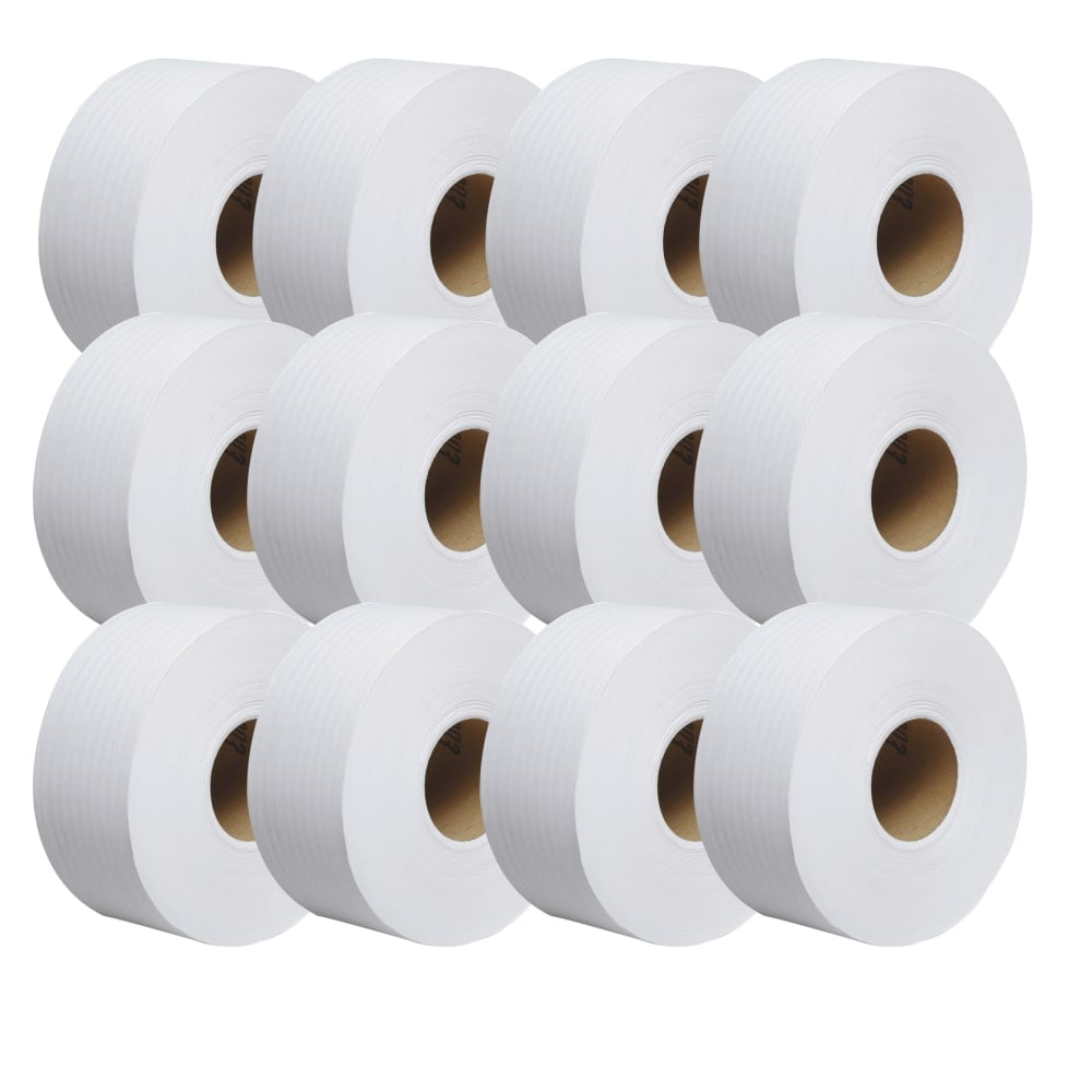Scott JRT Jr. Jumbo 1-Ply Toilet Paper, 2000' Roll, 100% Recycled, 3, 380 Sheets Per Roll, Case Of 12 Rolls MPN:07223