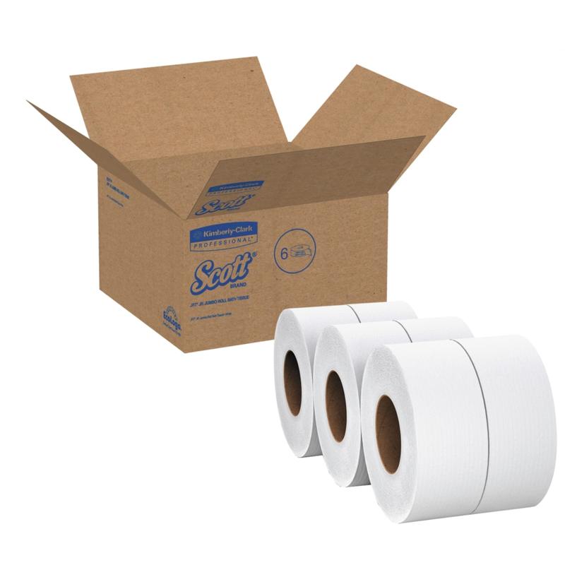 Scott 2-Ply JRT Jumbo Toilet Paper, 2000ft Per Roll, Pack Of 6 Rolls MPN:7827