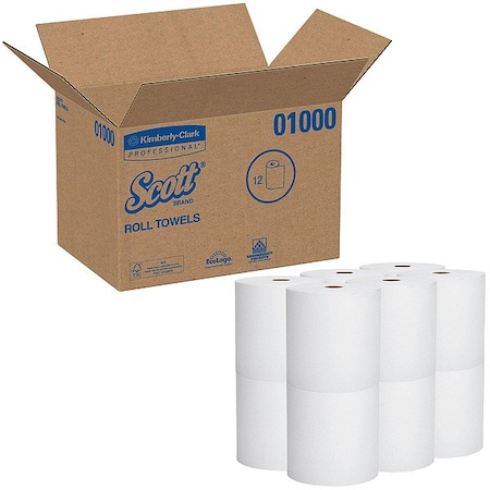 Scott Essential Universal Hi-Capacity Hard Roll Towels, 1.5