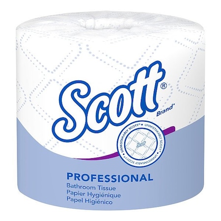 Professional Standard Roll Toilet Paper, 2-Ply Individually wrapped rolls, 550 Sheets/Roll, 80PK MPN:04460