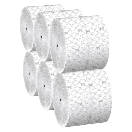 Scott Essential, Jumbo Coreless, 2 Ply, Continuous Sheets, White, 12 PK MPN:07006