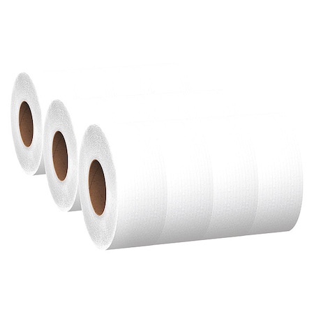 Scott Essential, Jumbo Core, 1 Ply, Continuous Sheets, White, 12 PK MPN:07223