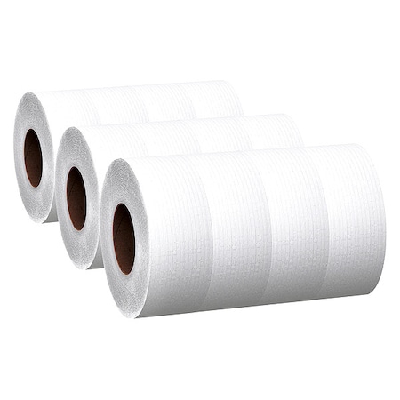 High-Capacity Jumbo Roll Toilet Paper, 2-Ply, White, Non-perforated, (1, 000'/Roll), 12PK MPN:07805