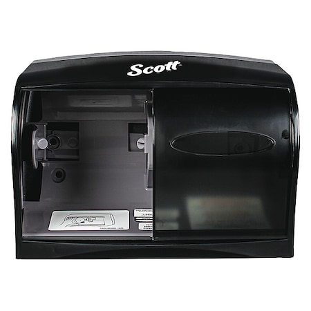 Scott Single Roll Toilet Paper Dispenser (09604), Black, 11.0