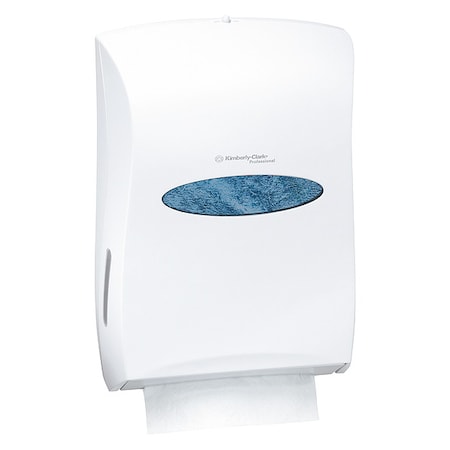 Paper Towel Dispenser, C-Fold/Multifold, 7 7/8 in Paper Towel Width, White MPN:09906