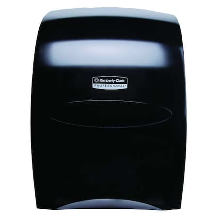 Sanitouch Manual Hard Roll Towel Dispenser, Black, for 1.75