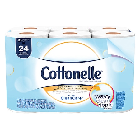 Cottonelle Ultra CleanCare Toilet Paper, 170 Sheets Per Roll, 48PK MPN:12456
