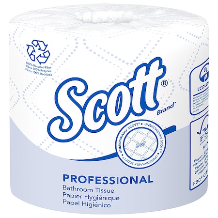 Scott 100% Recycled Fiber Standard Individually Wrapped Toilet Paper Rolls 473 Sheets/Roll, 80PK MPN:13217