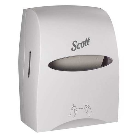 Essential Manual Hard Roll Towel Dispenser (46254), White, 12.63