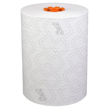 Pro Slimroll Hard Roll Towels for Orange Core Dispensers, White, 580'/Roll, 6PK MPN:47035