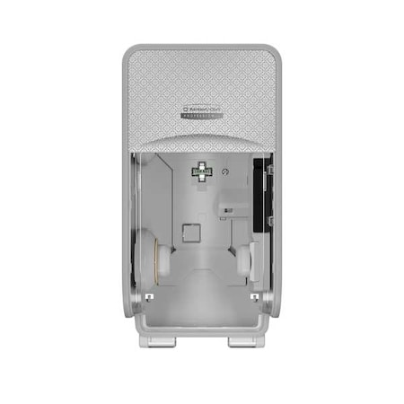 Toilet Paper Dispenser, Coreless, Vertical Double Roll, Plastic, Silver MPN:53696