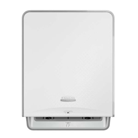 Paper Towel Dispenser, Hardwound, 8 in Paper Towel Width, 1 3/4 in Core DIa, Plastic, White MPN:58710