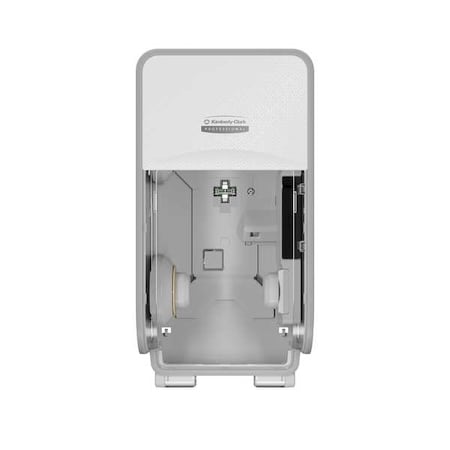 Toilet Paper Dispenser, Coreless, Vertical Double Roll, Plastic, White MPN:58711