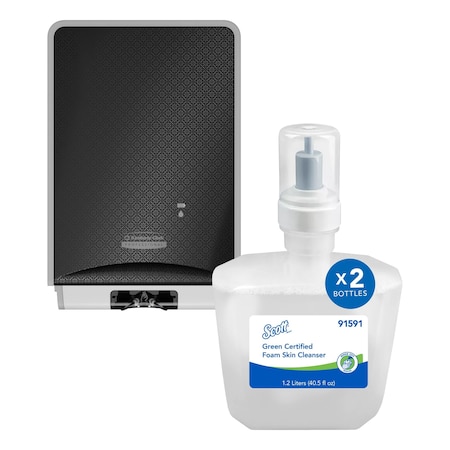 Icon Soap/Sanitizer Dispenser WIth Foam Skin Cleanser Refill 2 PK MPN:58724, 91591