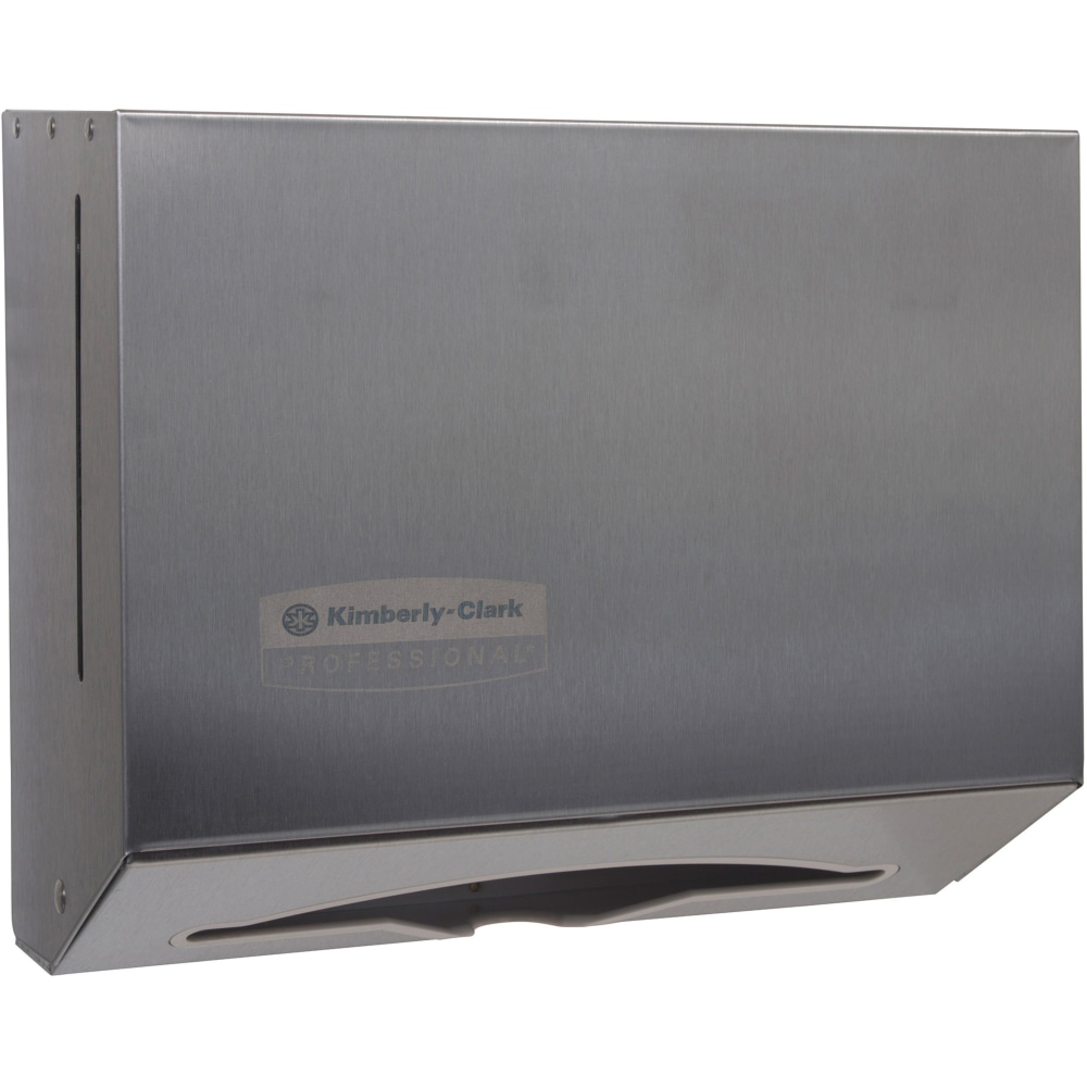 Scott Scottfold Folded Towel Dispenser - 9in Height x 10.8in Width x 4.8in Depth - Stainless Steel - Compact, Lockable, Durable - 1 Carton MPN:09216