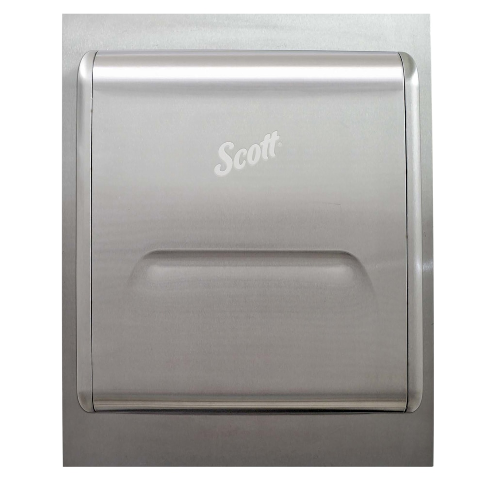 Scott Pro Stainless Steel Recessed Dispenser Housing With Trim Panel, Silver MPN:43823