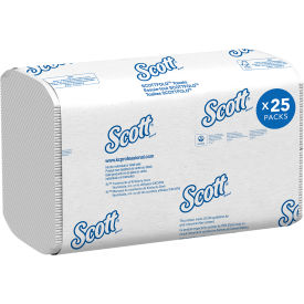 Scott® Pro Scottfold Towels 1-Ply 7.8 x 12.4 White 175 Towels/Pack 25 Packs/Carton 01960