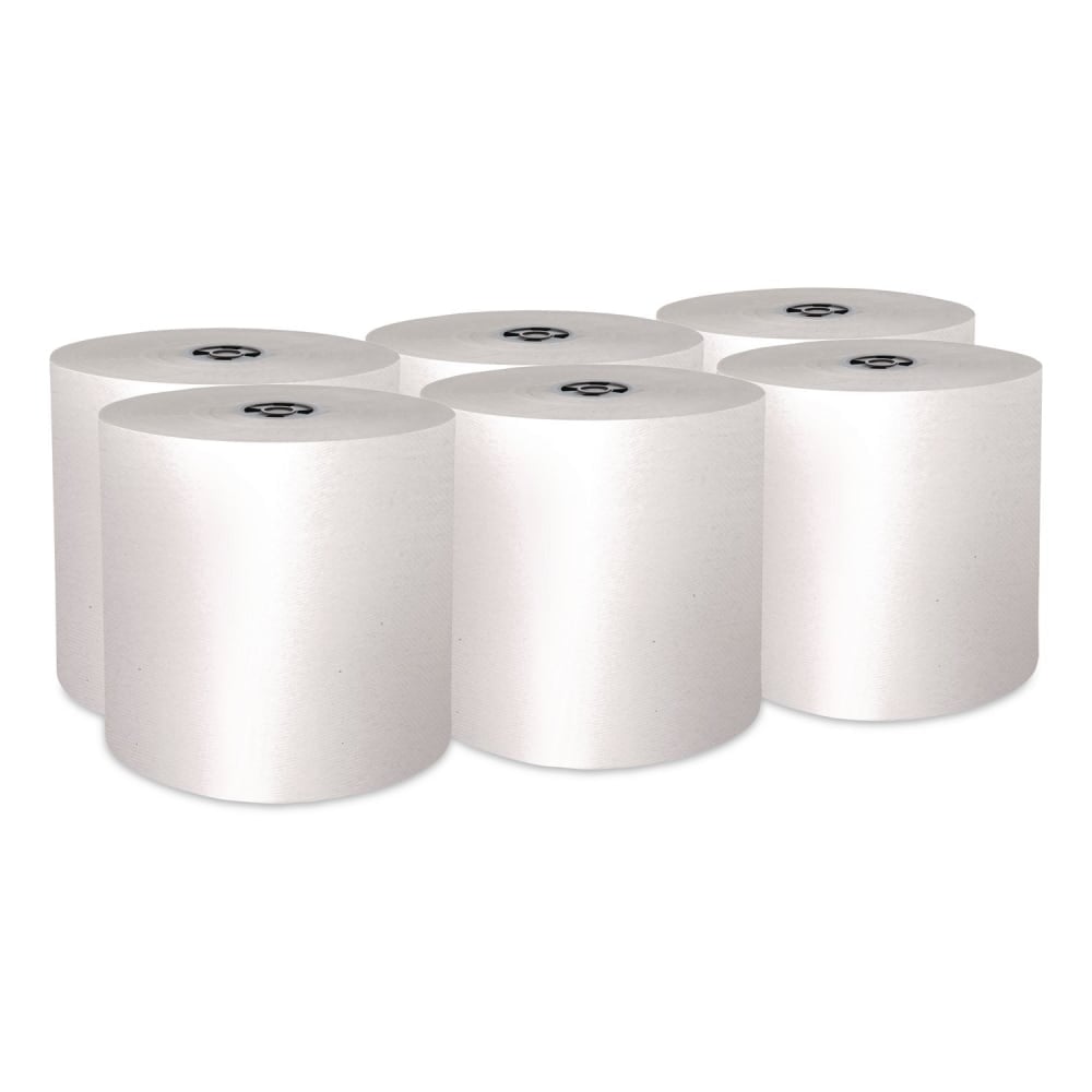 Scott Pro Hard Roll Paper Towels with Absorbency Pockets, for Scott Pro Dispenser, Gray Core Only, 1-Ply, 7.5in x 900 ft, 6 Rolls/CT MPN:43960