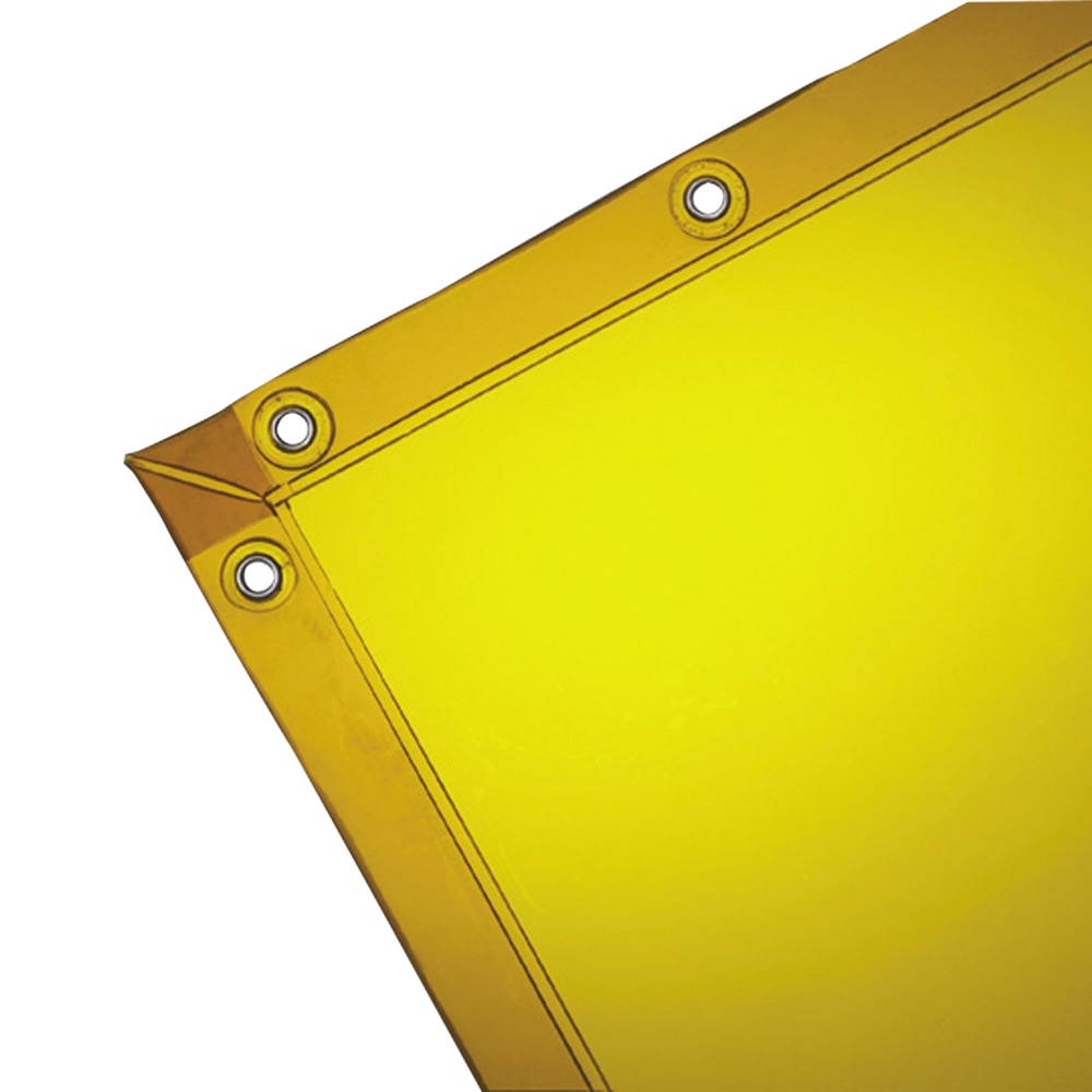 Wilson Industries See-Thru Welding Curtain, 6ft x 8ft, Yellow MPN:36312