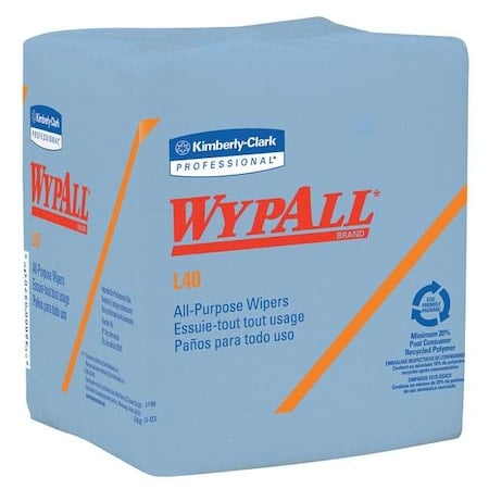 Power Clean L40 Extra Absorbent Towels, Limited Use Towels, Blue, 12 PK MPN:05776