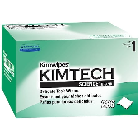 Kimwipes Delicate Task Kimtech Science Wipers (34120), White, 1-PLY, 280 Sheets / Box MPN:34120