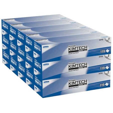 Kimwipes Delicate Task Wipers (34705), White, 2-Ply, 15 Pop-Up Boxes, 120 Sheets / Box, PK15 MPN:34705