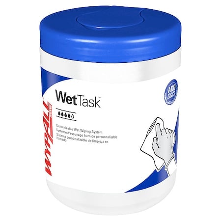 WypAll Critical Clean WetTask Wipers for Bleach, Disinfectants, and Sanitizers (77320), PK12 MPN:77320