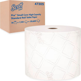 Scott® Pro Small Core High Capacity/SRB Bath Tissue 2Ply White 1100 Sheets/Roll 36 Rolls/CT 47305