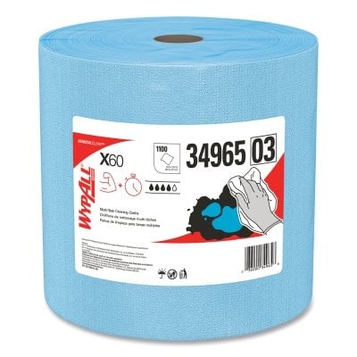 Wypall X60 Teri Wipers Jumbo Roll Blue 1100 MPN:34965