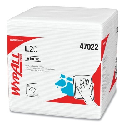 4-Ply Kimtowels Q-Fold White 68 Wipes/Pk MPN:47022
