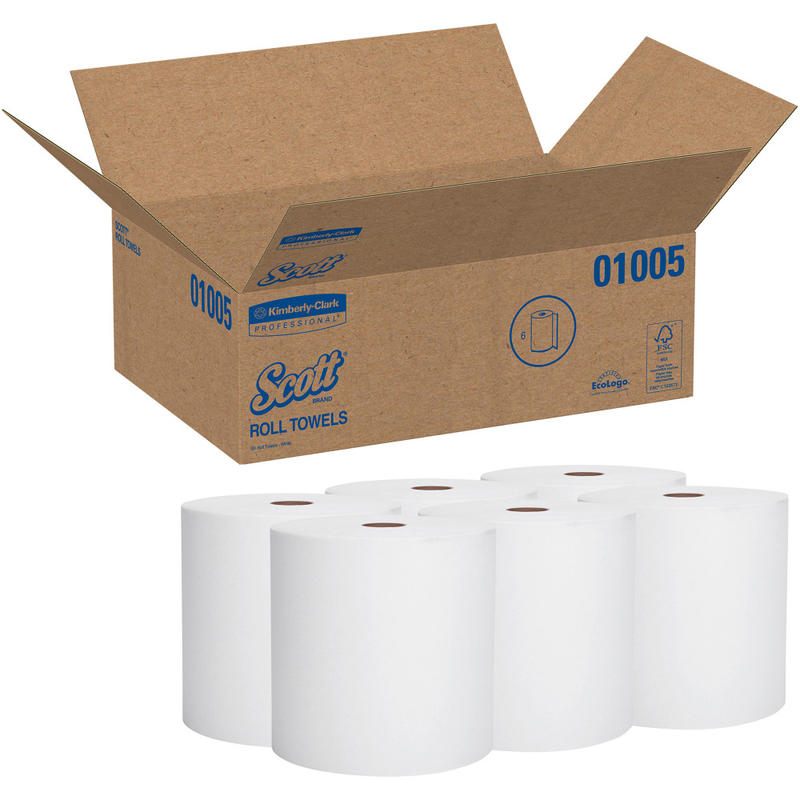 CASE/6PKS Scott High Capacity Hard Roll Towels MPN:01005