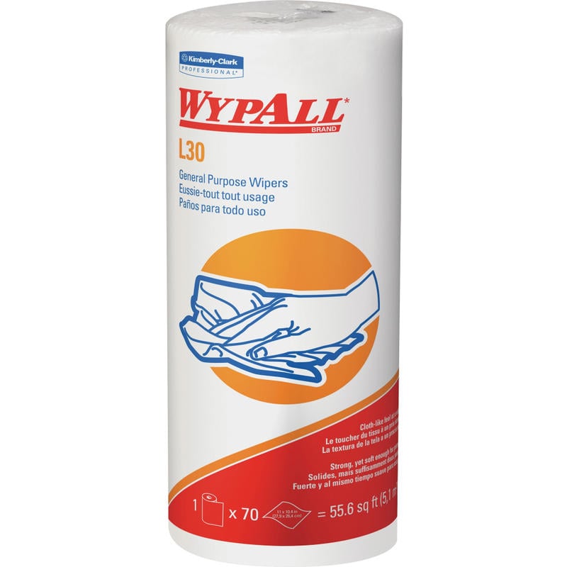 (CASE/24) Wypall L30 Wipers Small Roll MPN:05843