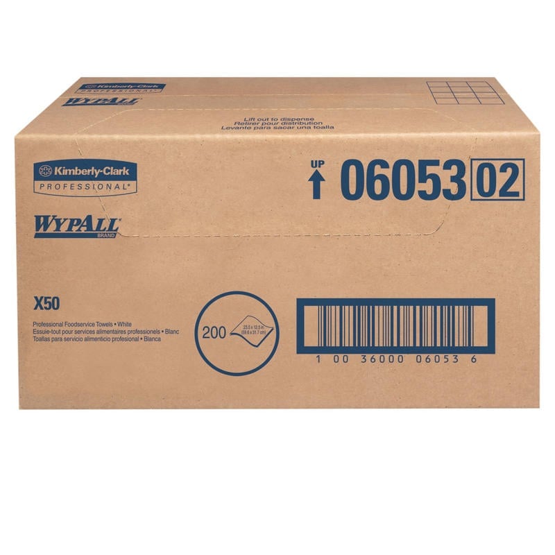 Wypall X50 Fs Towel White 1/200 MPN:06053