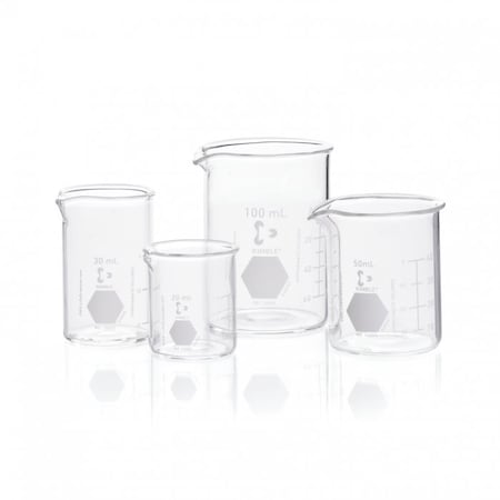 Beaker, Borosilicate Glass, Low Form, 800 mL / 27.05 fl oz Capacity, A Type I, 24 PK MPN:14000-800